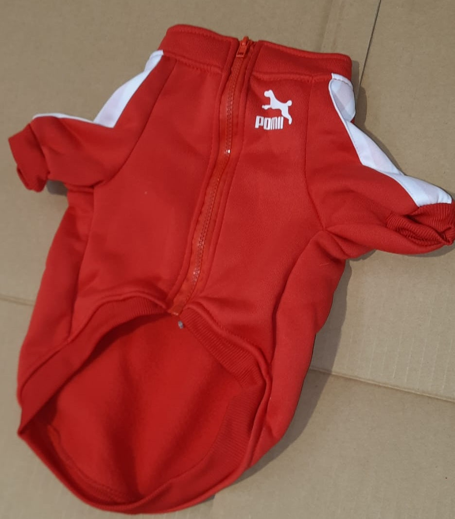 Cappotto Sportivo POM per Cani - L Rosso